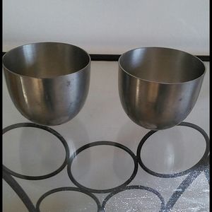 Two Vintage Kirk Pewter Jefferson cups